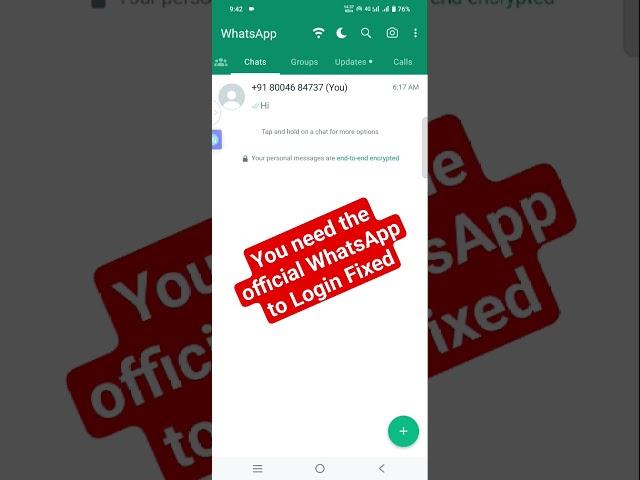 Login Fixed GBWhatsApp(NEW)|GBWhatsApp Ban Problem|You need the official WhatsApp to Login Fixed