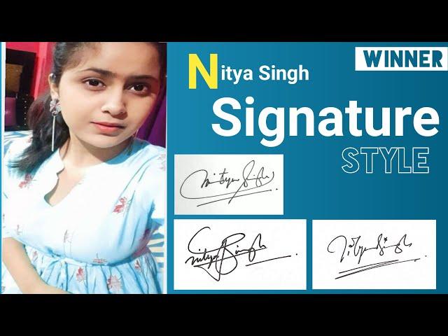 N Signature Style | N Signature Style Simple | N Signature Tutorial