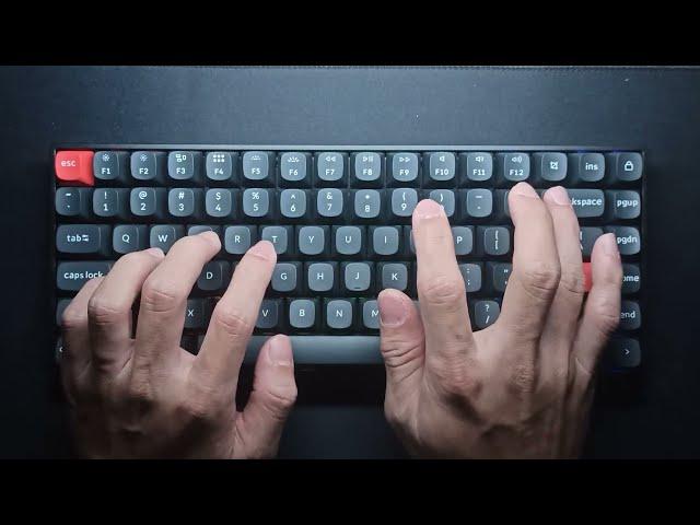 Typing ASMR! NOIR OLV 75 With Keychron OSA Profile Gateron Milky Black Lubed Holy Panda Stabilizer