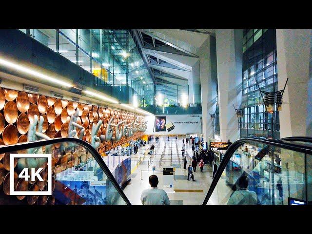 Inside Indira Gandhi International Airport - New Delhi, India 4K | Walking Tour of Delhi Duty Free