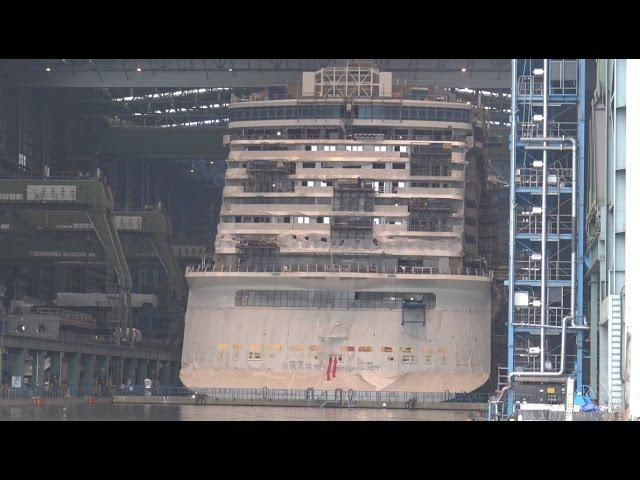 NORWEGIAN JOY | Exclusive view into the construction dock | 4K-Quality-Video