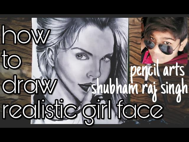 How to draw realistic women (video..no.6) made by shubham raj singh