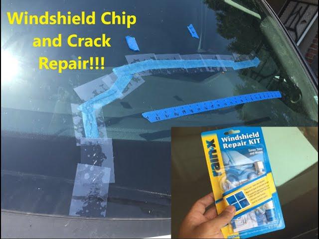 Rain-X Windshield Repair Kit on a Chip + Long Crack