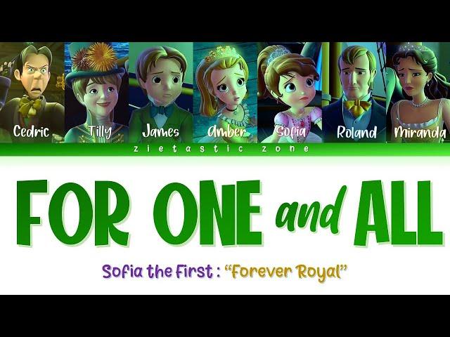 For One and All - Color Coded Lyrics | Sofia the First "Forever Royal" | Zietastic Zone