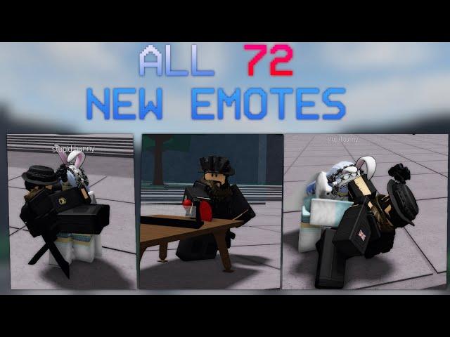 TSB | ALL 72 NEW EMOTES