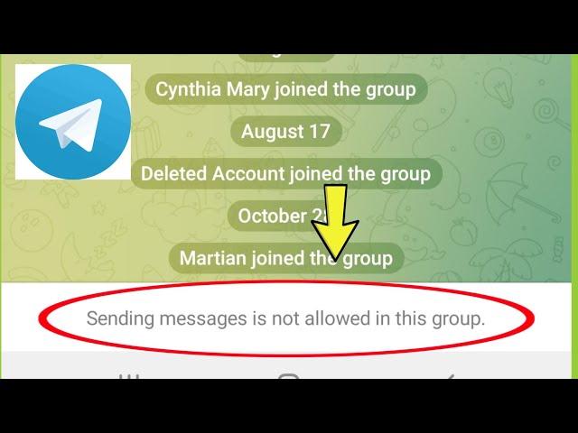Telegram Fix Sending messages is not allowed in this group Problem Solve