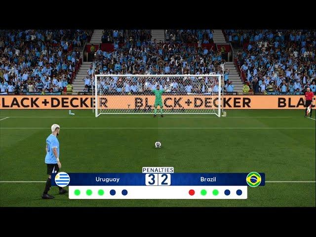 URUGUAY VS BRAZIL | COPA AMERICA 2024 - PENALTY SHOOT-OUT | FOOTBALL LIFE 2024