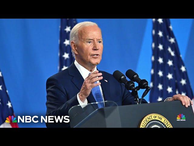 Biden holds high-stakes news conference as he fights for his political life