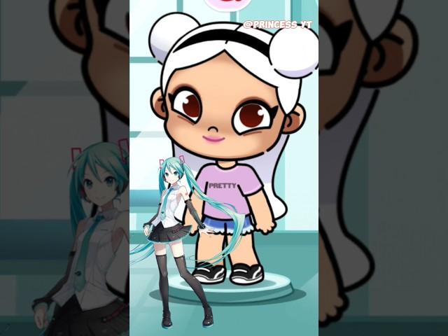 HATSUNE MIKU IN AVATAR WORLD  AVATAR WORLD GIRL IDEA #avatarworld #shorts #tocalifeworld