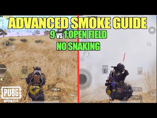 SOLO VS SQUAD OPEN FIELD SMOKE GUIDE PUBG MOBILE