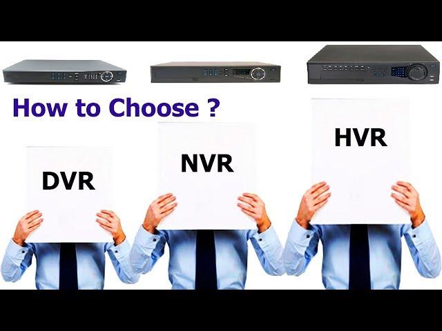 Diffrence between NVR vs DVR vs HVR