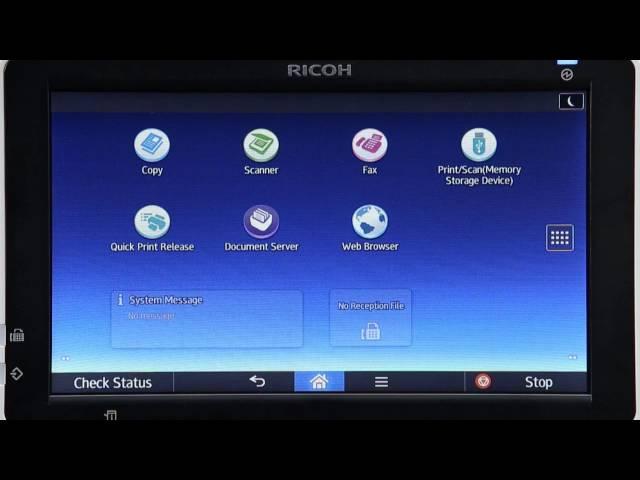 Ricoh Smart Operation Panel Smart Interface - Classic interface install