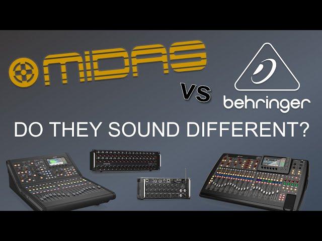 Does it really sound different? MIDAS Pro vs Midas Designed (Behringer) Preamp Comparison