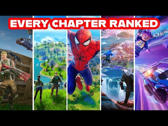 Ranking EVERY CHAPTER Of FORTNITE From WORST To BEST