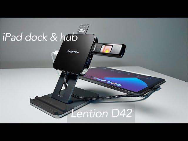 All-in-One Usb-C Hub & Stand for iPad Pro / iPad Air 4 - Lention D42