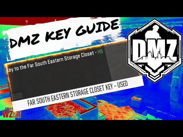 FAR SOUTH EASTERN STORAGE CLOSET KEY - DMZ KEY GUIDE