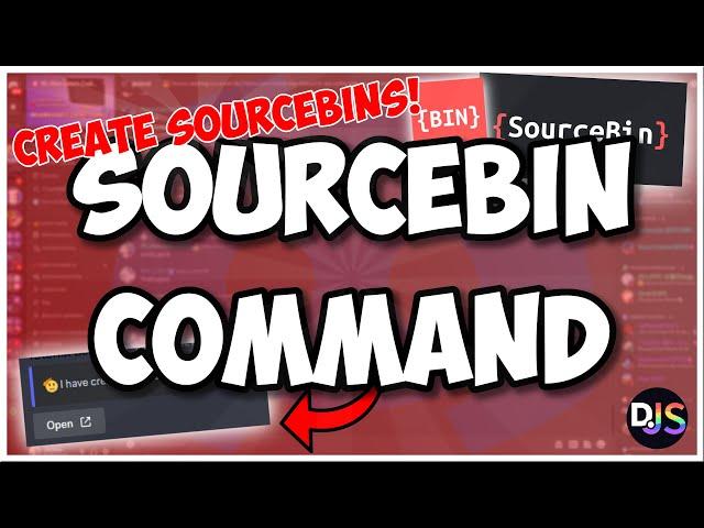 How to create SOURCEBINS/PASTEBINS with your discord bot! || Discord.js V14