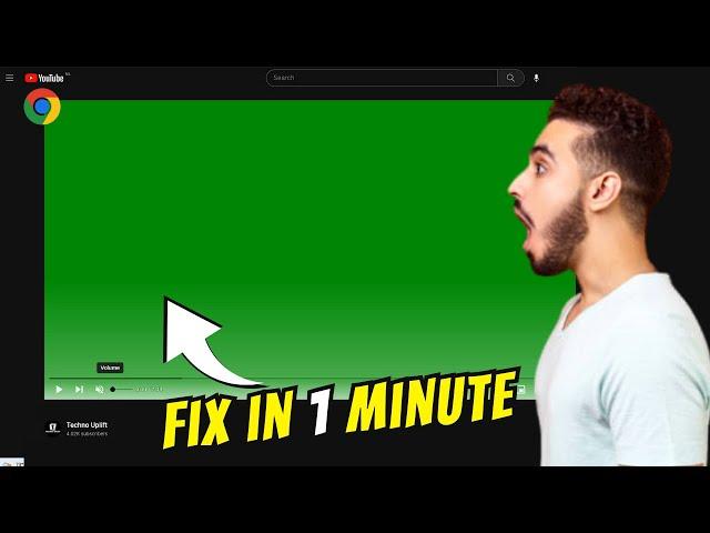 FIX Chrome Green Screen while playing YouTube Videos (In 1 Mnt) 2023