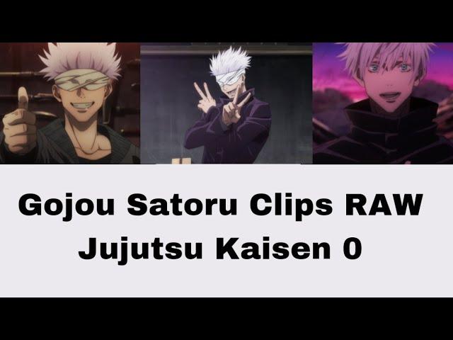 Gojou Satoru Clips RAW Jujutsu kaisen 0 | HD Quality Long Duration (link download in description)