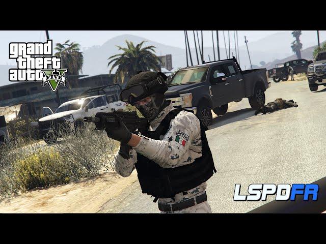 GTA V GUARDIA NACIONAL VS N4RCOS TOPONES