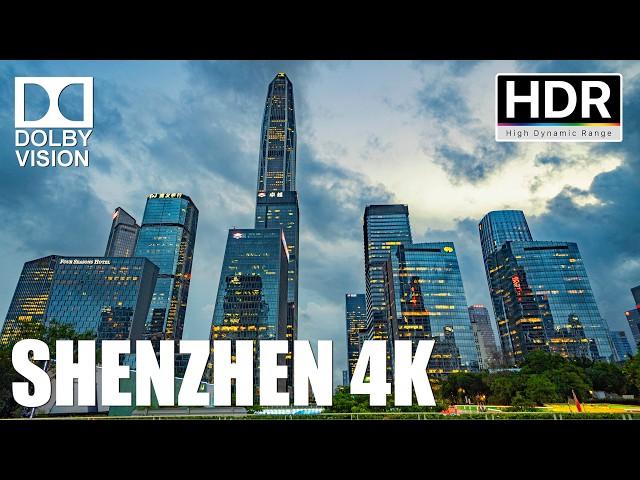 Shenzhen, China - Walking in the downtown area of ​​Shenzhen at night｜4K HDR