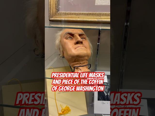 George Washington Life Mask and Piece of his Coffin ️ #shorts