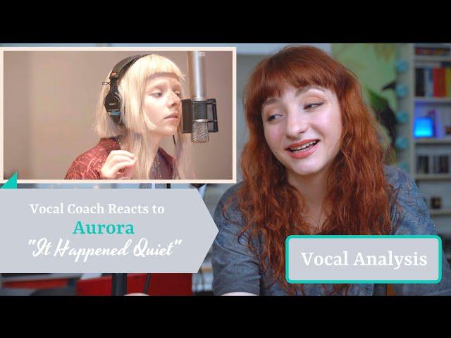 Vocal Coach Reacts to AURORA singing "It Happened Quiet" (Live at The Current) - Singing Analysis