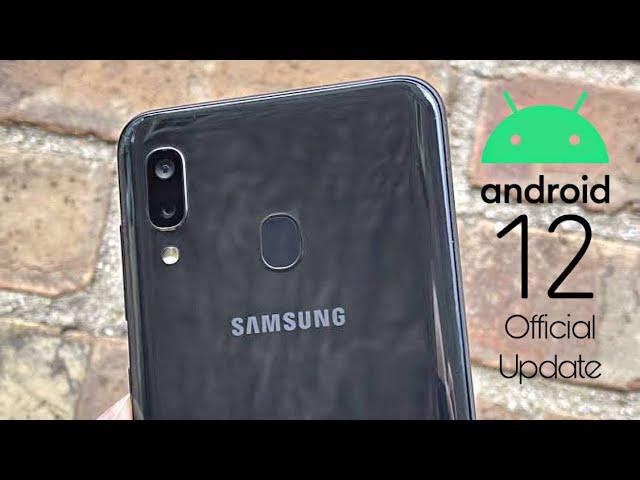 Samsung Galaxy A20 Android 12 Update