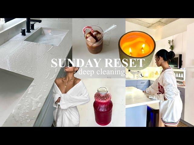 SUNDAY RESET VLOG ~ vlogmas | deep clean, juicing, prepping for the week + self-care