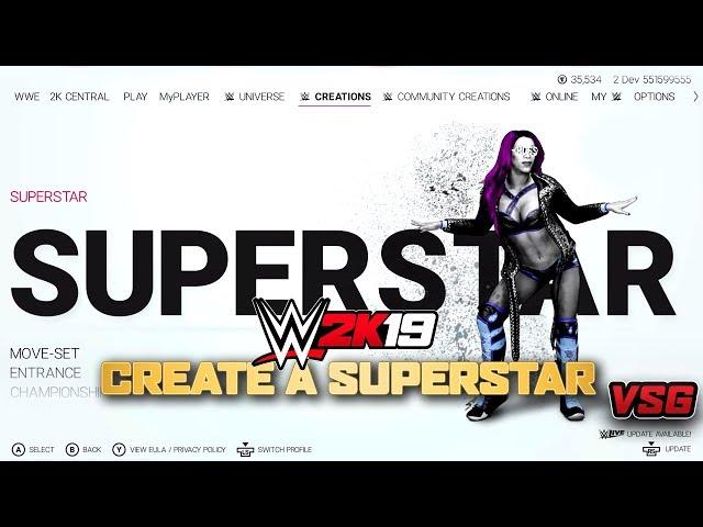 WWE 2K19: Create A Superstar (EXCLUSIVE)