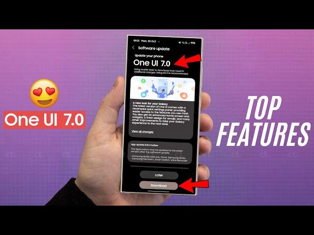 Samsung One UI 7.0 Android 15 - TOP FEATURES!