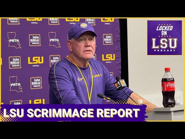 LSU Football Scrimmage Recap | OL Starter Absent | HUGE Changes In Secondary