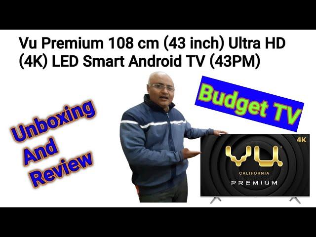 VU Premium 43 Inch| Ultra HD 4K LED Smart Android Smart TV| Unboxing & Review|2022