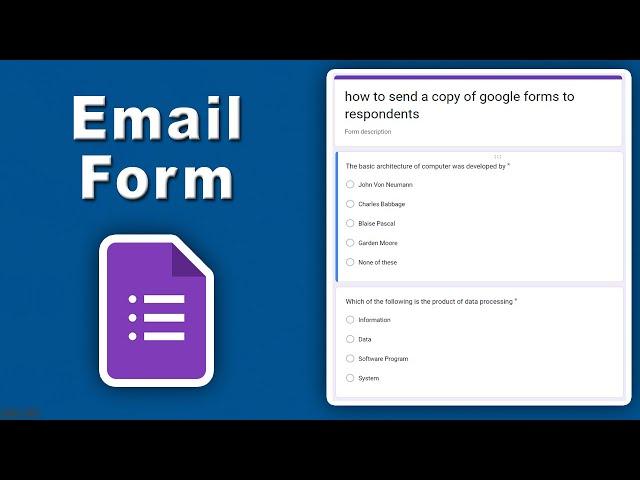 how to send a copy of google forms to respondents