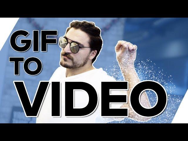 CONVERT a GIF into VIDEO Easily  --  (Gif to Mp4, Mov, Avi)