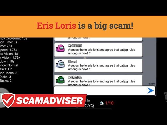 Eris Loris - Among Us biggest scam ever! Find out what's the purpose of this hacker!