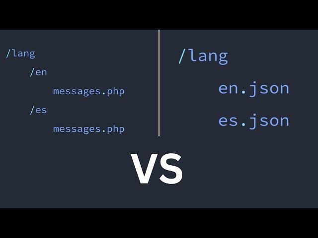 Laravel Translations: Store in PHP or JSON Files?