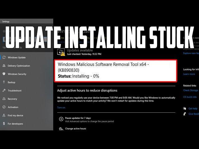 How to Fix Windows Update Installing Stuck on 0% in Windows 10