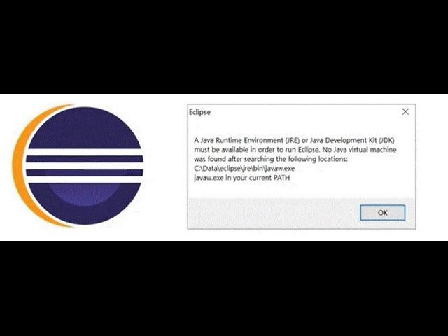 A Java Runtime Environment JRE or Java Development Kit JDK must be available in order to run Eclipse