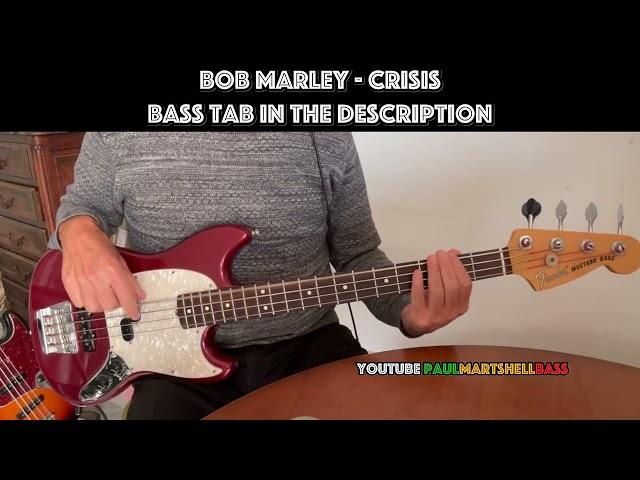 Crisis - Bob Marley & The Wailers (Bass Cover) BASS TAB