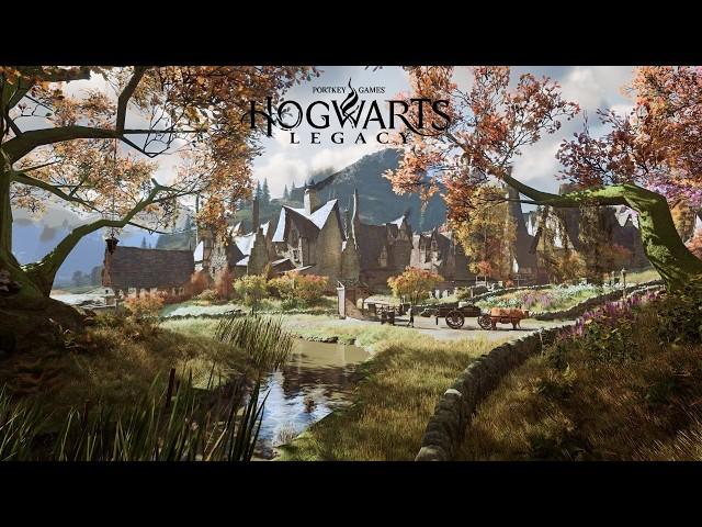 Cinematic Tour in Hogsmeade (Harry Potter Relaxing Ambience & Music in Hogwarts Legacy)