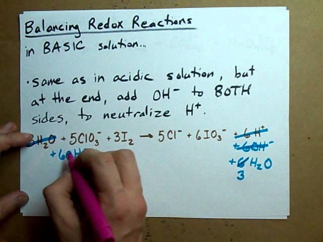 Balance a Redox Reaction (BASIC solution)