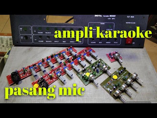 cara pasang preamp mic PRIMER ke panel ampli buat KARAOKE joss.