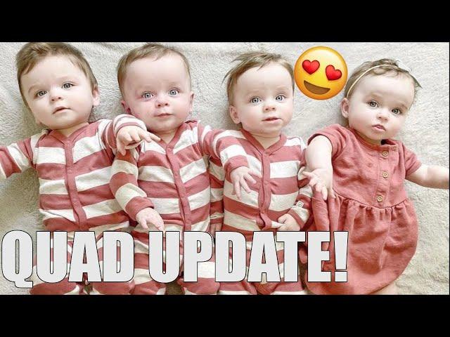 QUADRUPLETS ONE YEAR UPDATE! | DEVELOPMENT, BEHAVIOR, MILESTONES, ETC. | FAMILY VLOG