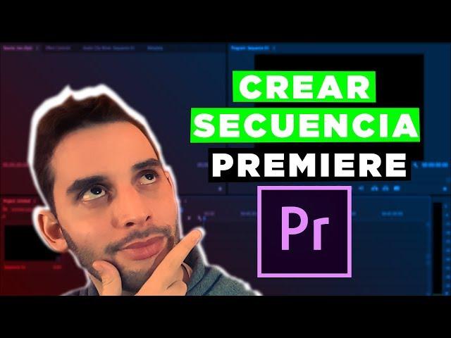 como CREAR una SECUENCIA en PREMIERE