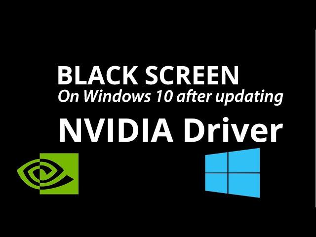 Black Screen On Windows 10 after updating NVIDIA Driver | Problem Fixed 100% | RDIam