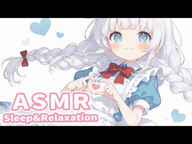 ASMR Oil Ear Massage & Ear Blowing  (Heartbeat, Breathing, No Talking)