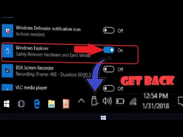 How to Fix Safely Remove Hardware Icon Missing in Windows 10, 8, 7