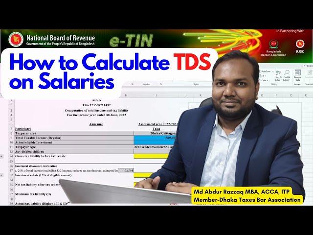 TDS on Salary Calculation | How to calculate TDS on Salary | VATCONS BD