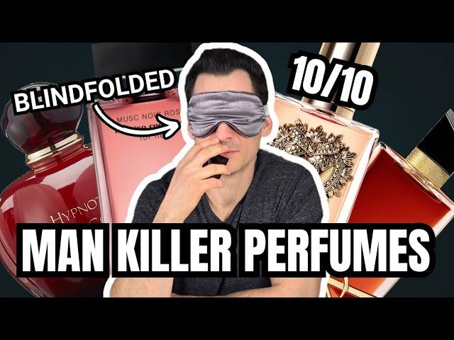 MAN REACTS TO 12 ULTIMATE 'MAN KILLER' PERFUMES - blindfolded!